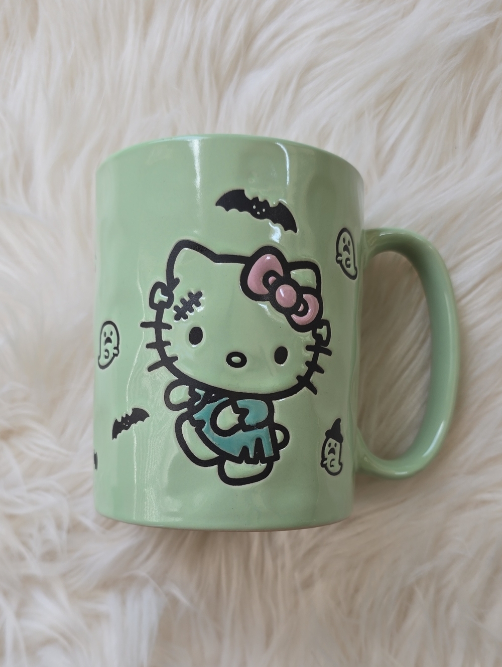 Silver Buffalo Sanrio Hello Kitty Halloween Frankenstein Mug NEW